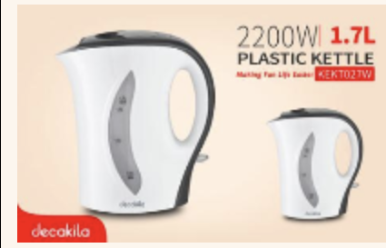 [KEKT027W] Electric kettle-Plastic
