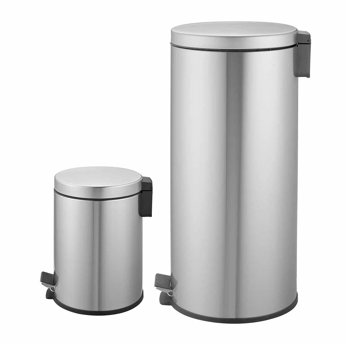 [BZRKW-DBSS0010] 2Pcs Set 12-3Ltr S/S Dust Bin