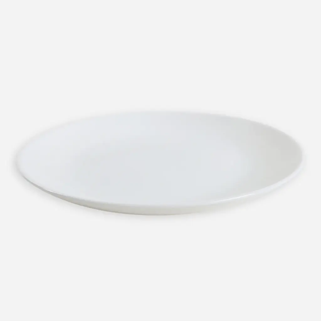 [BZRKW-DPOX08] Dessert Plate(OX) White NB8" 