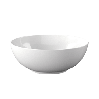 [BZRKW-CBW008] Cereal Bowl White NB8"